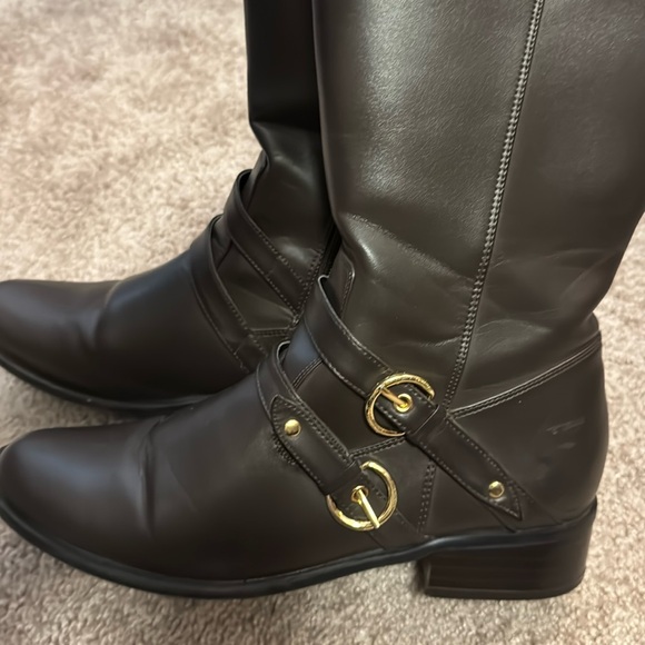 Impo Wayside Brushed Kiddo Buckles Boots Size 9 M Color Brown Gold - Picture 10 of 13